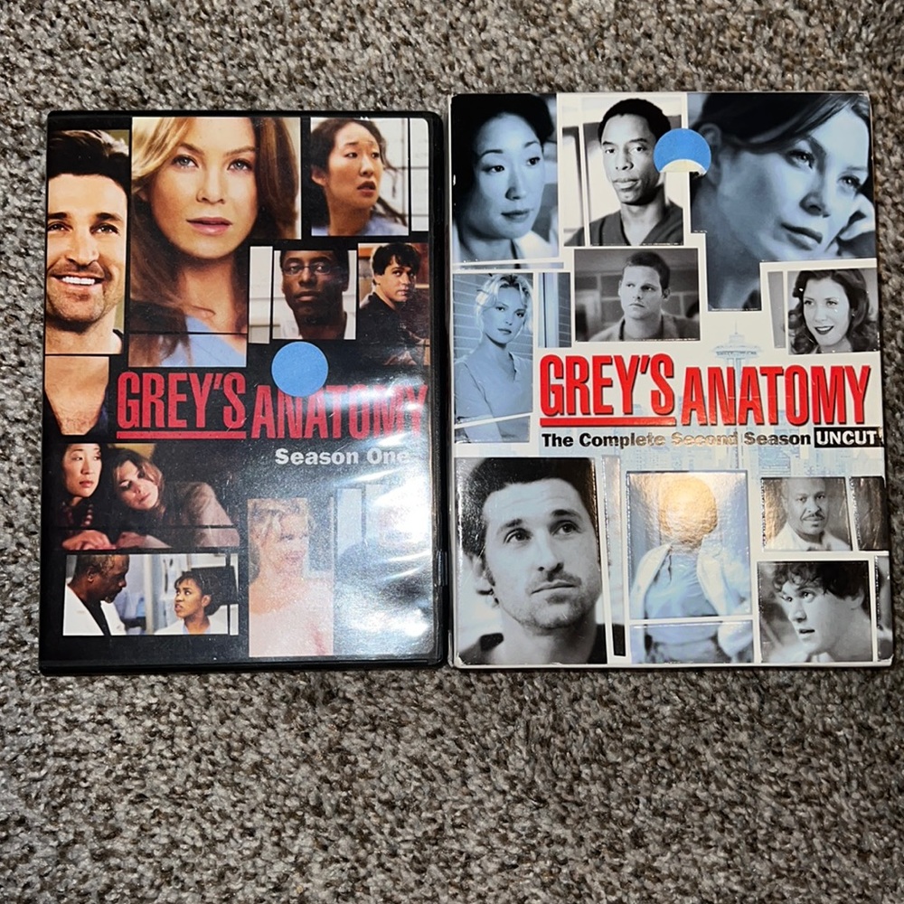 Greys anatomy season one and two